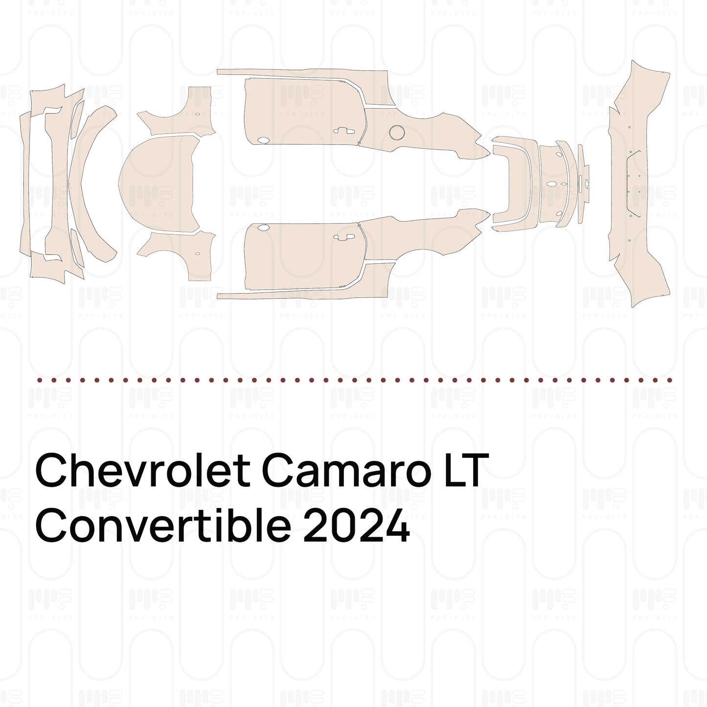 Pre-Cut PPF Chevrolet Camaro LT Convertible 2024