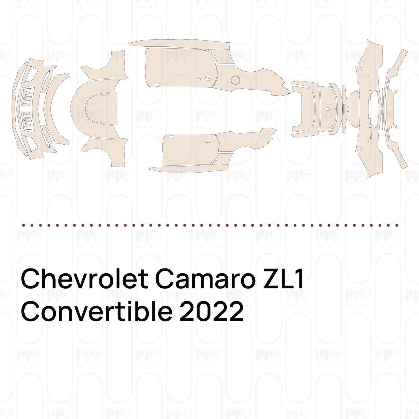 Pre-Cut PPF Chevrolet Camaro ZL1 Convertible 2022