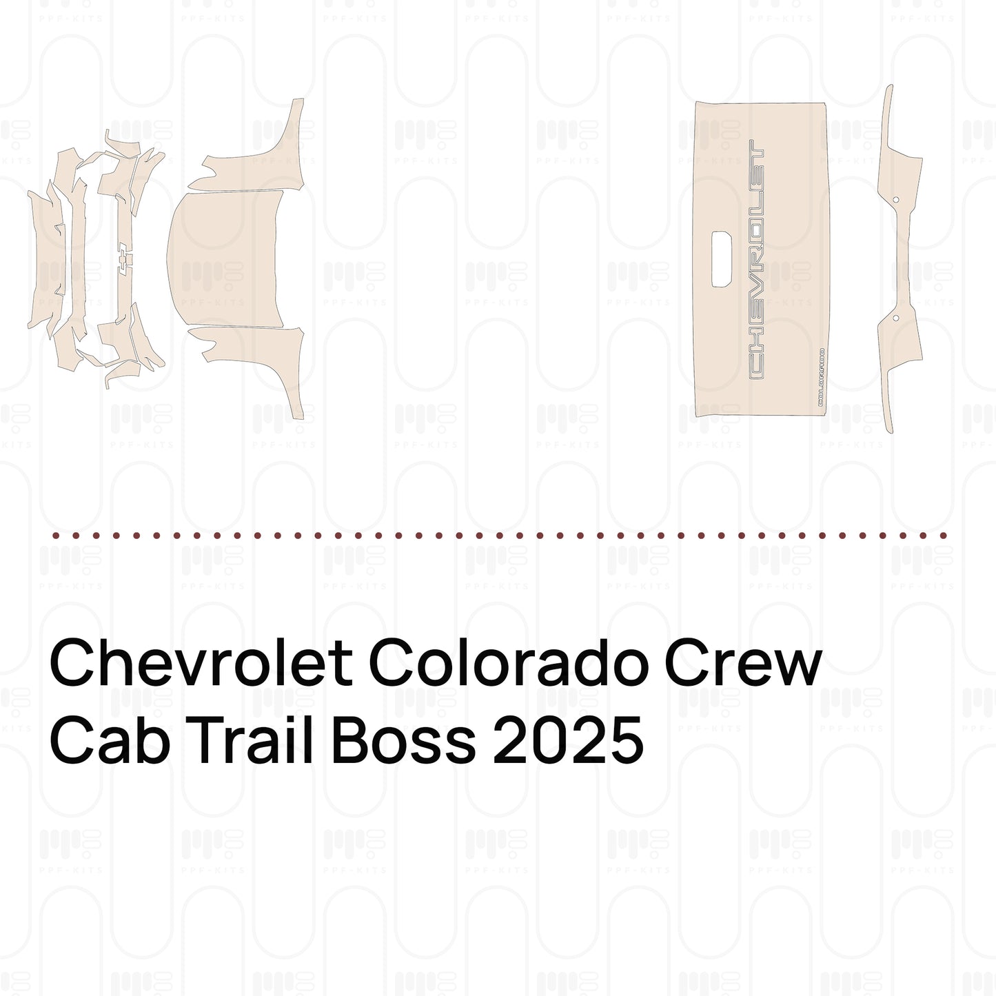 Pre-Cut PPF Chevrolet Colorado Crew Cab Trail Boss 2025