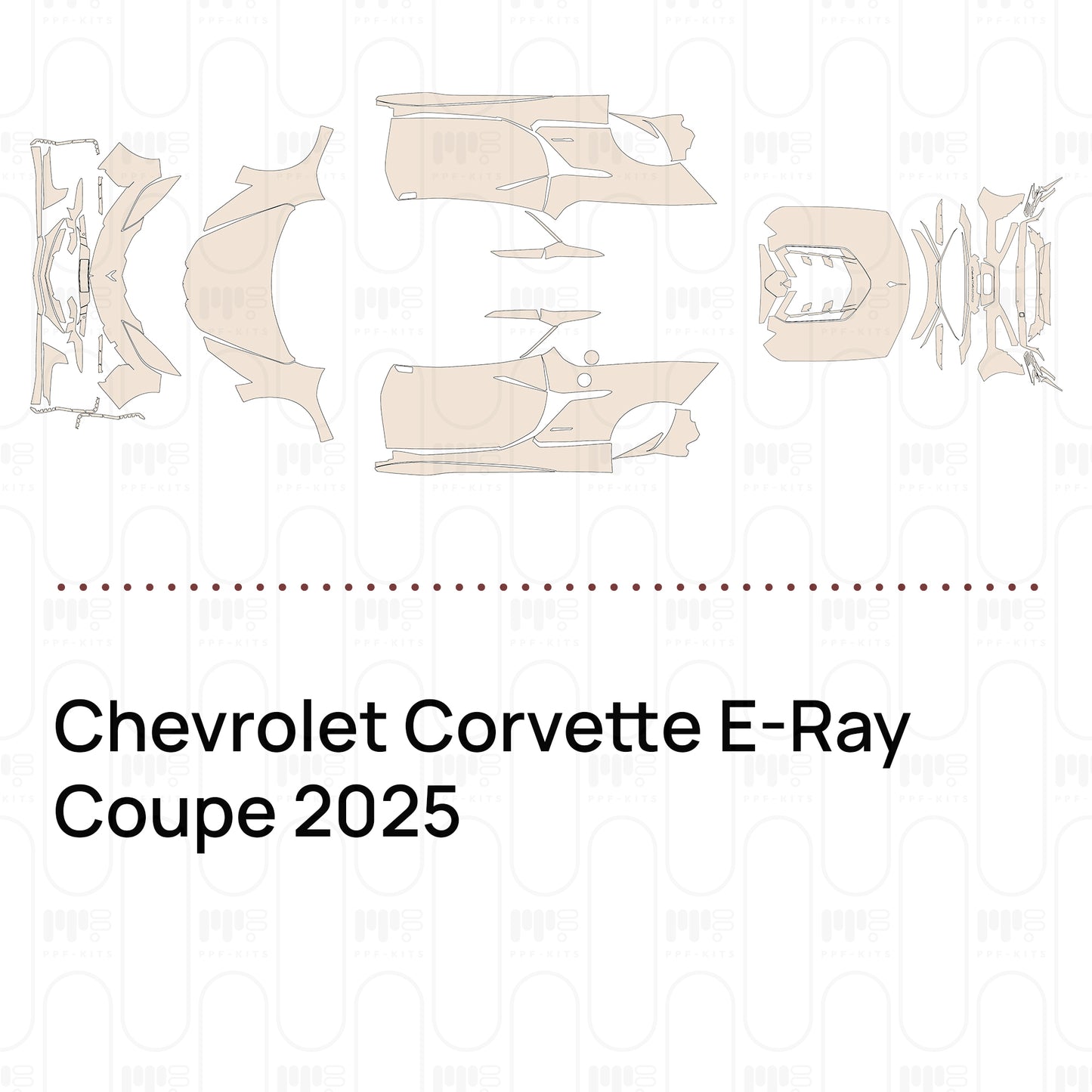 Pre-Cut PPF Chevrolet Corvette E-Ray Coupe 2025