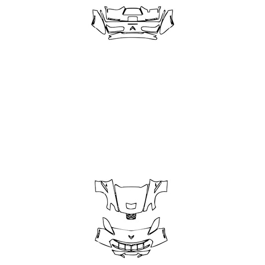 Pre-Cut PPF Chevrolet Corvette Stingray Convertible 2018 - PPF-Kits
