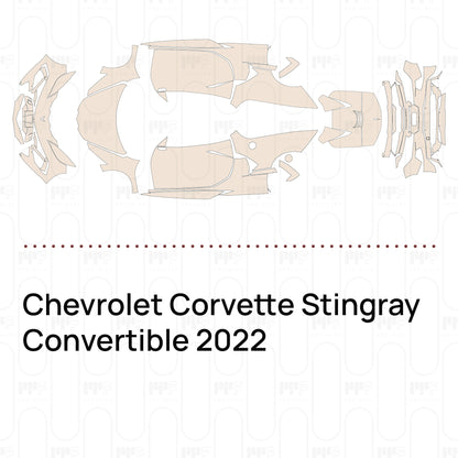 Pre-Cut PPF Chevrolet Corvette Stingray Convertible 2022