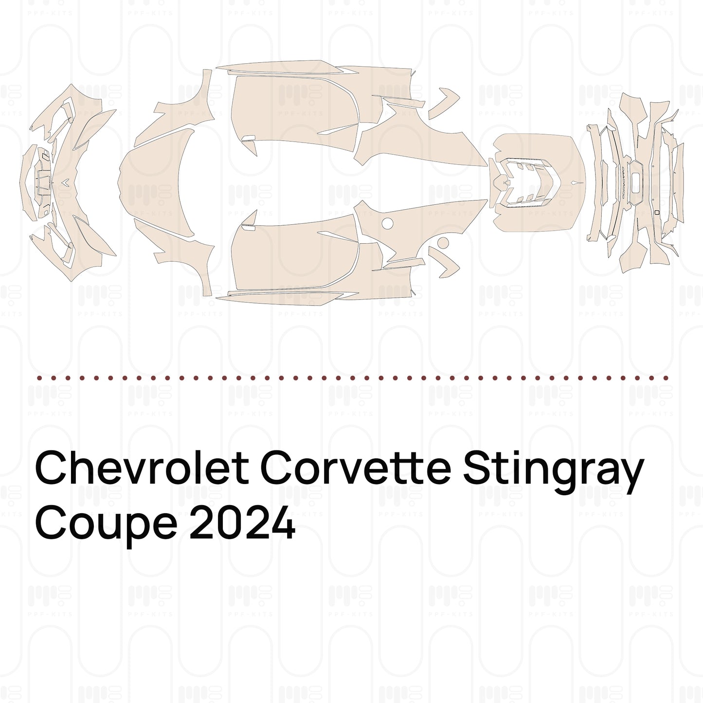 Pre-Cut PPF Chevrolet Corvette Stingray Coupe 2024