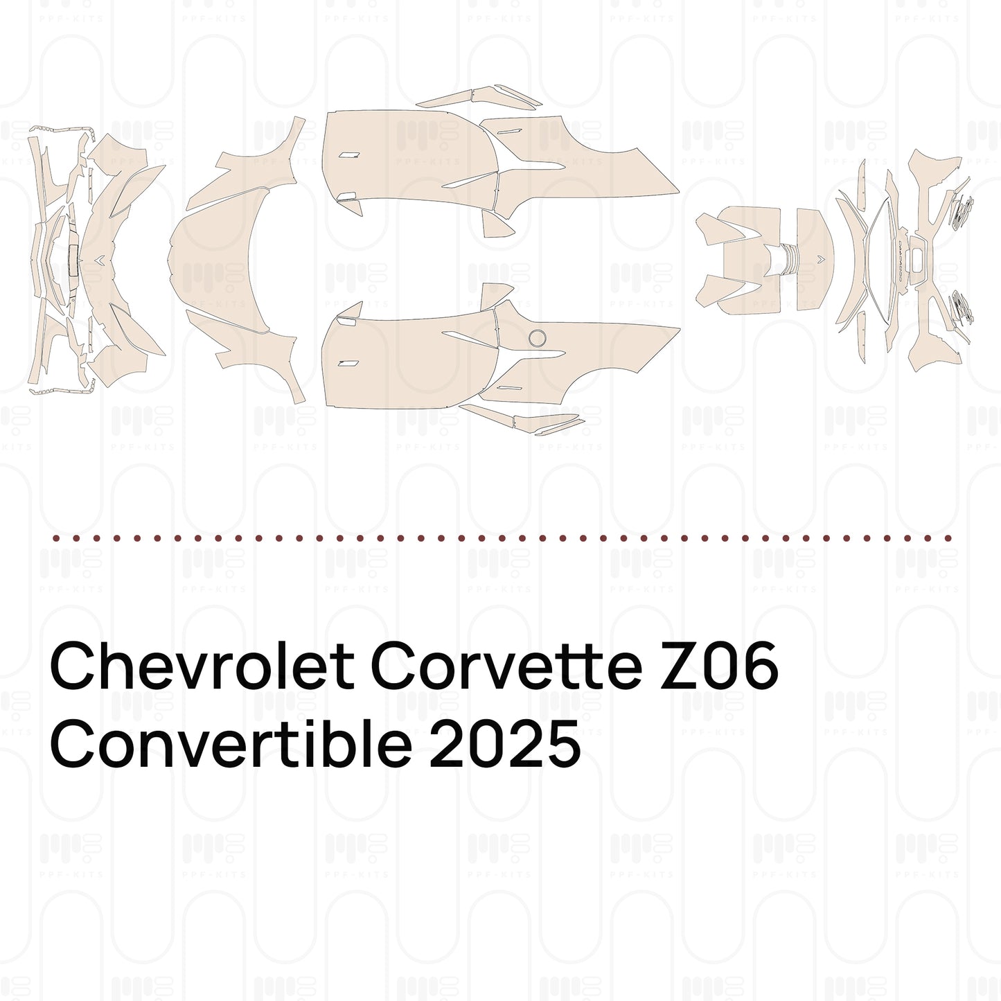 Pre-Cut PPF Chevrolet Corvette Z06 Convertible 2025
