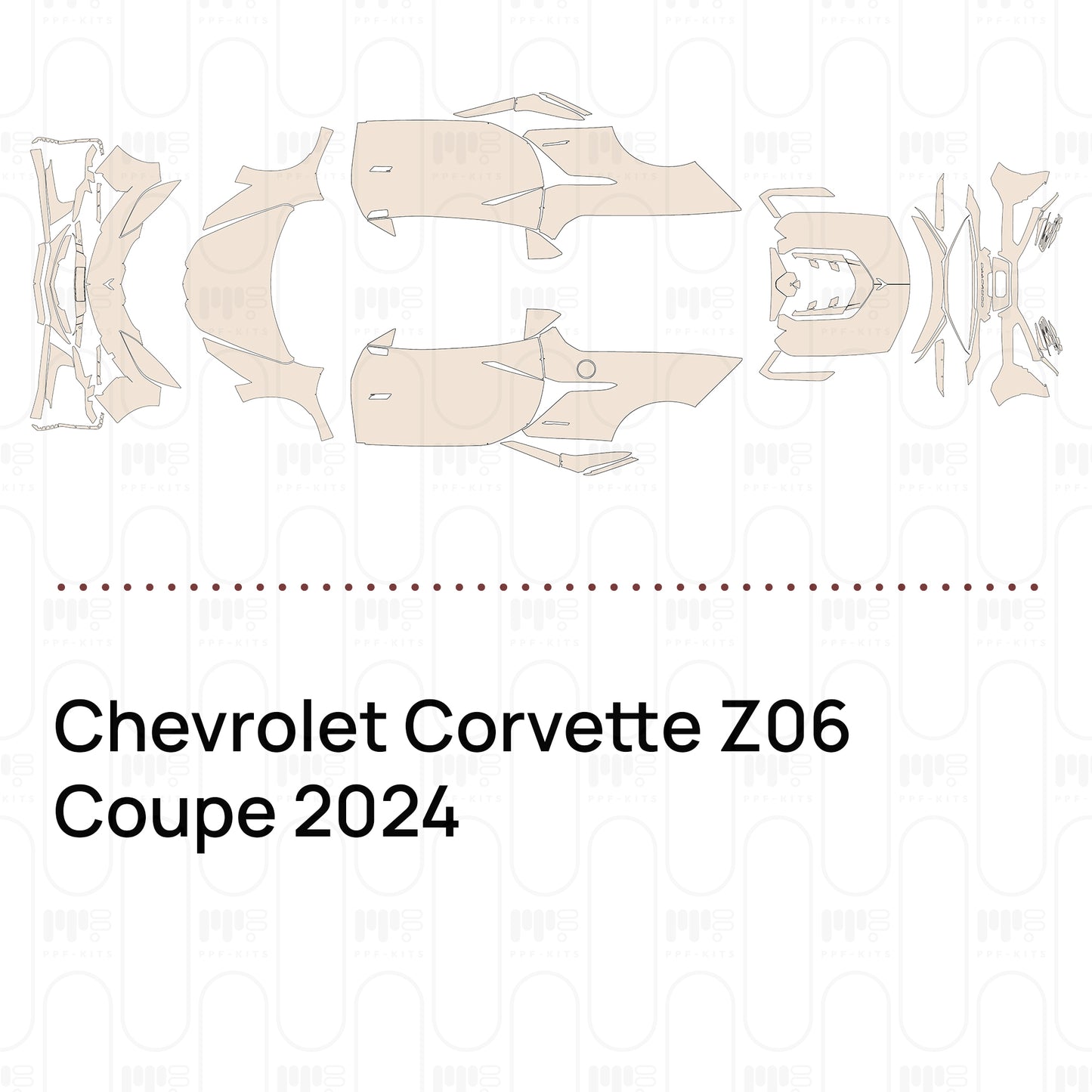 Pre-Cut PPF Chevrolet Corvette Z06 Coupe 2024