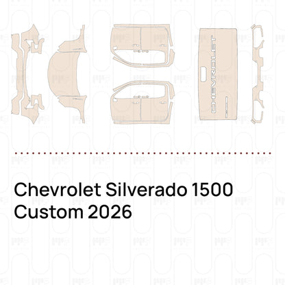 Pre-Cut PPF Chevrolet Silverado 1500 Custom 2026