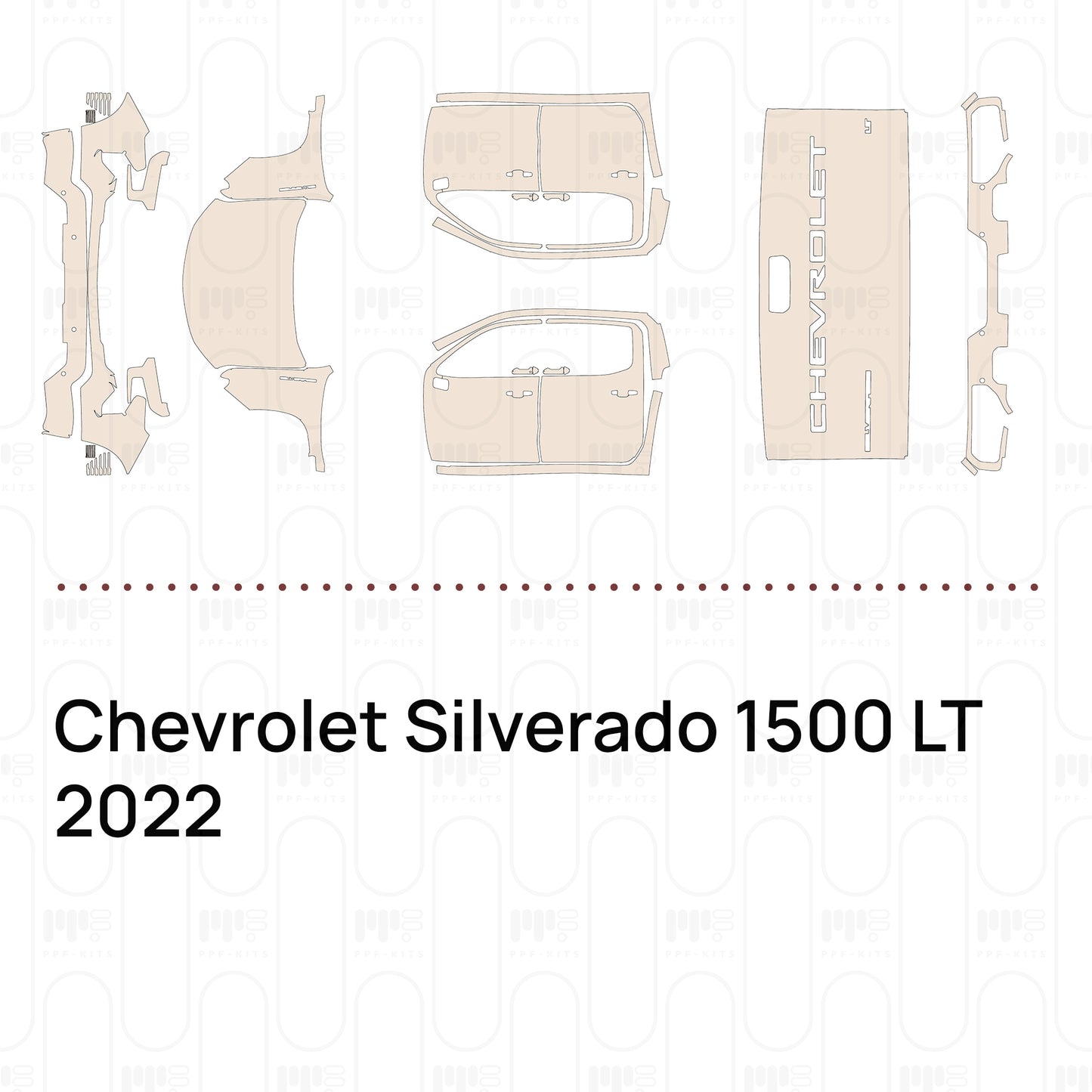 Pre-Cut PPF Chevrolet Silverado 1500 LT 2022
