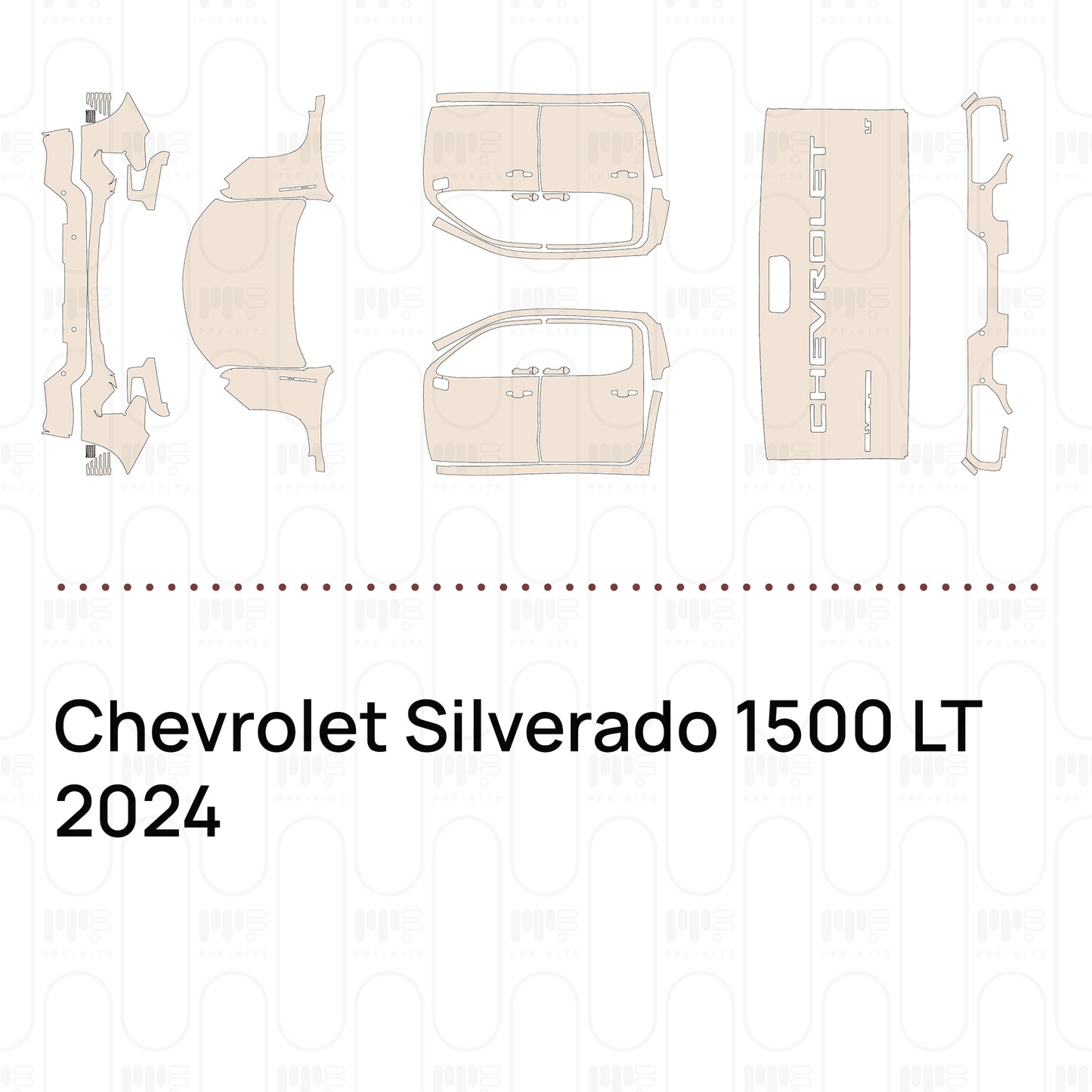 Pre-Cut PPF Chevrolet Silverado 1500 LT 2024