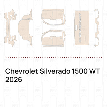 Pre-Cut PPF Chevrolet Silverado 1500 WT 2026