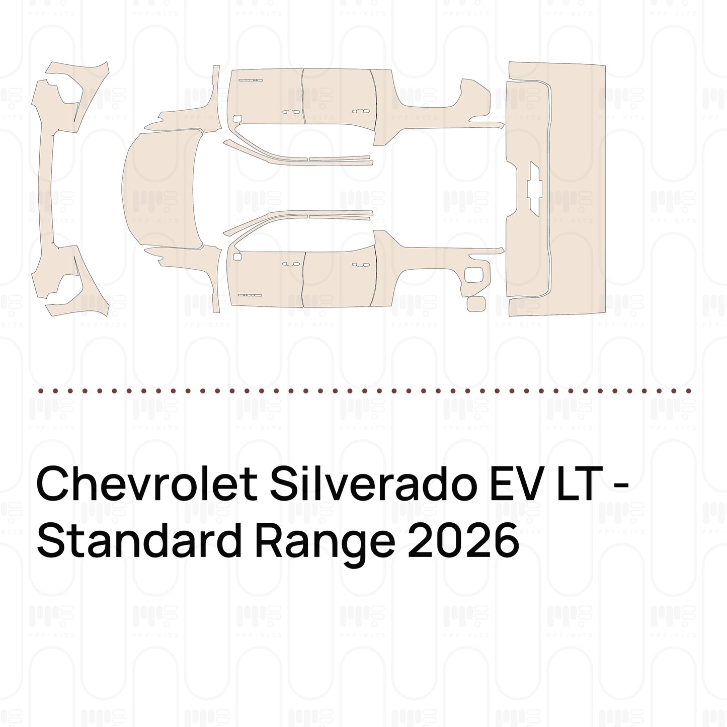 Pre-Cut PPF Chevrolet Silverado EV LT - Standard Range 2026