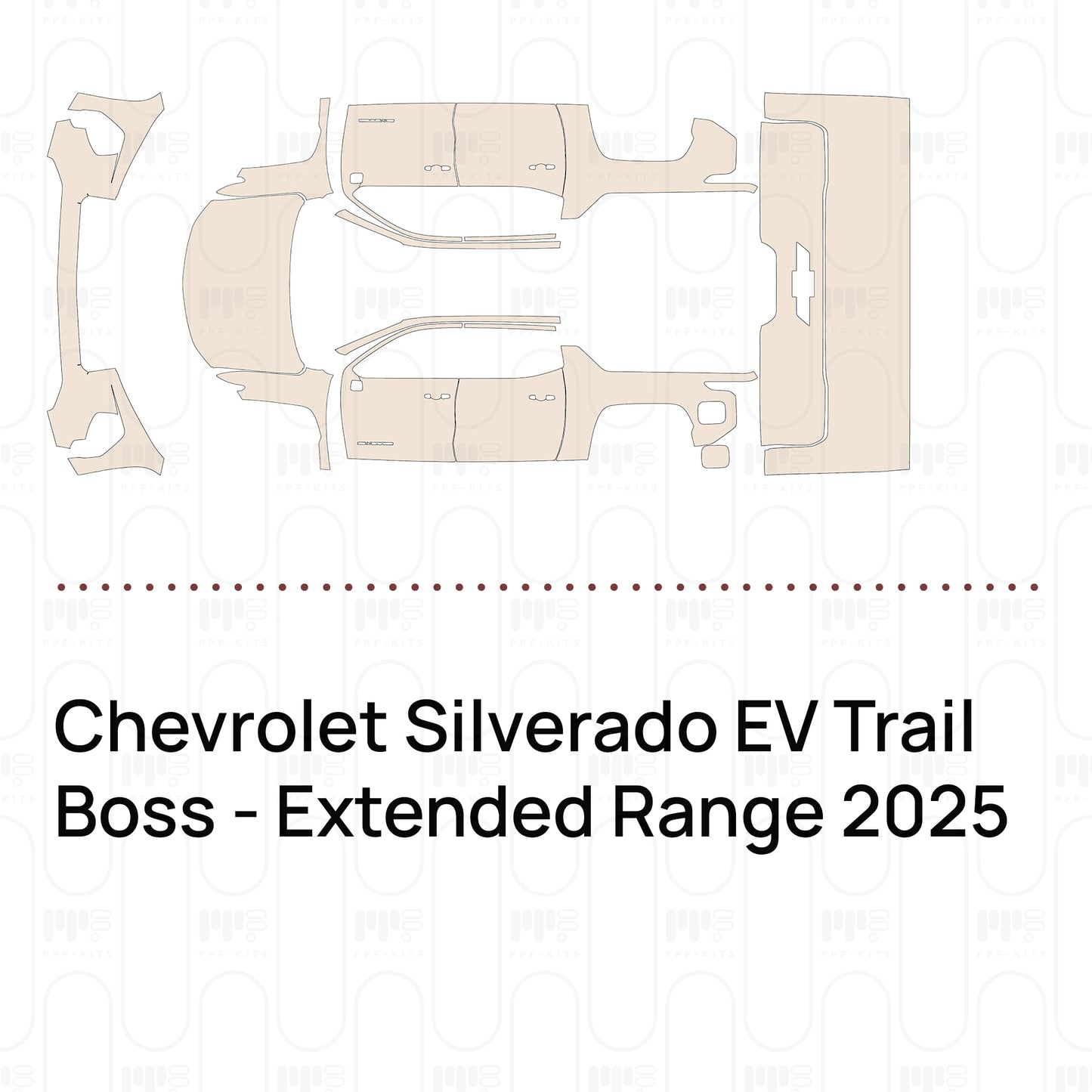 Pre-Cut PPF Chevrolet Silverado EV Trail Boss - Extended Range 2025
