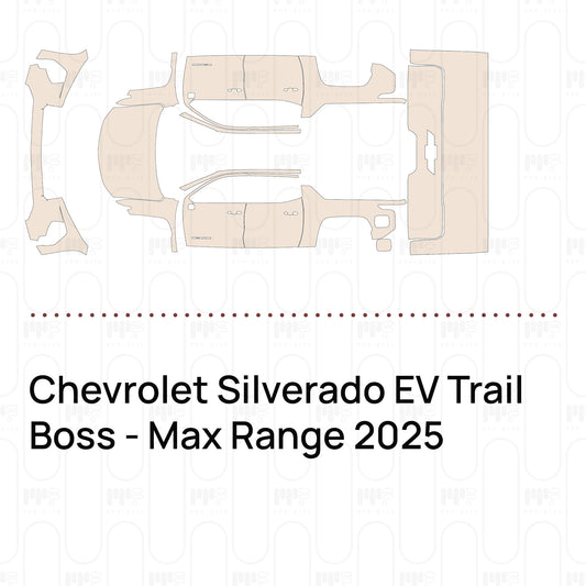 Pre-Cut PPF Chevrolet Silverado EV Trail Boss - Max Range 2025