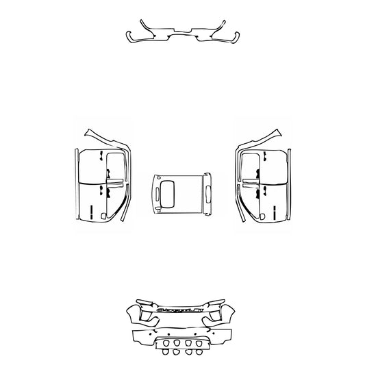 Pre-Cut PPF Chevrolet Silverado HD 2500 HD Custom 2021 - PPF-Kits
