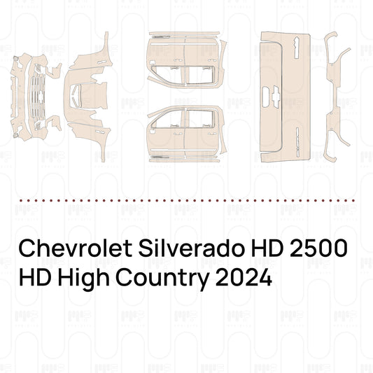 Pre-Cut PPF Chevrolet Silverado HD 2500 HD High Country 2024