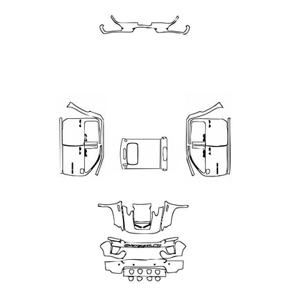 Pre-Cut PPF Chevrolet Silverado HD 2500 HD WT 2021 - PPF-Kits