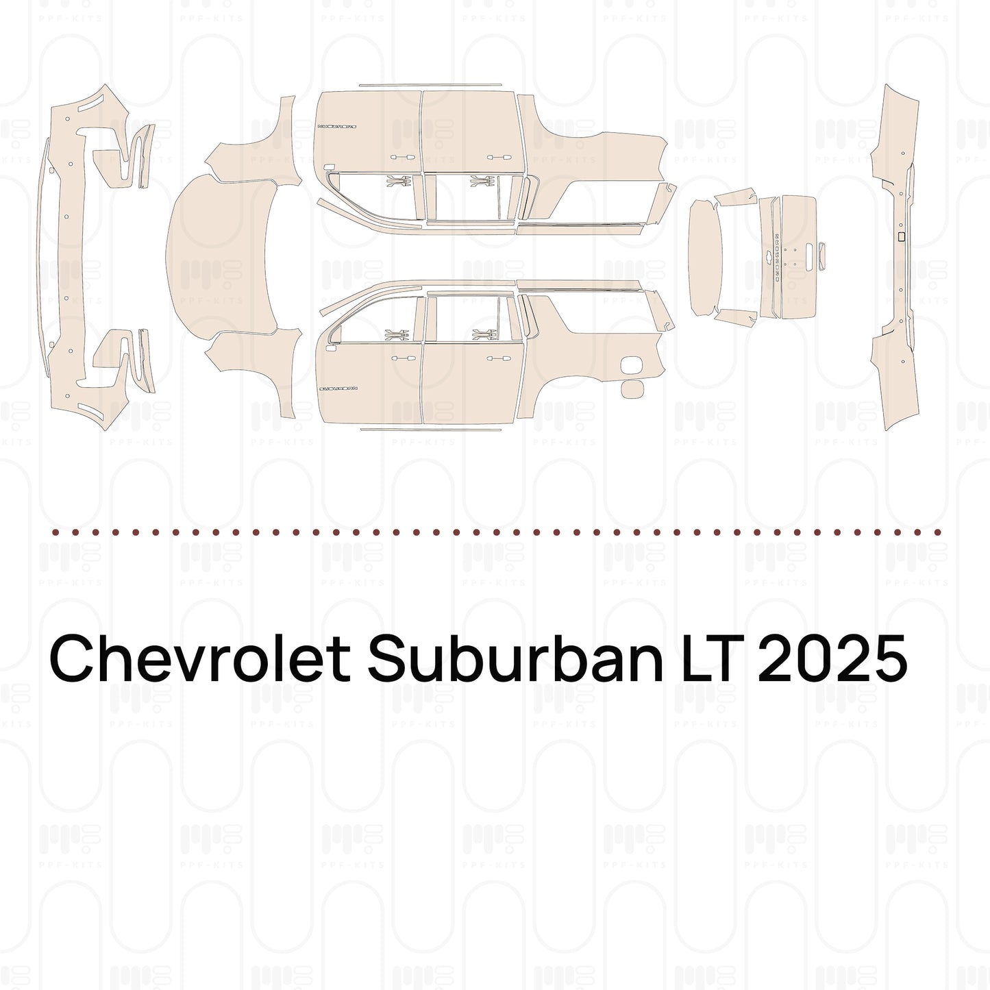 Pre-Cut PPF Chevrolet Suburban LT 2025