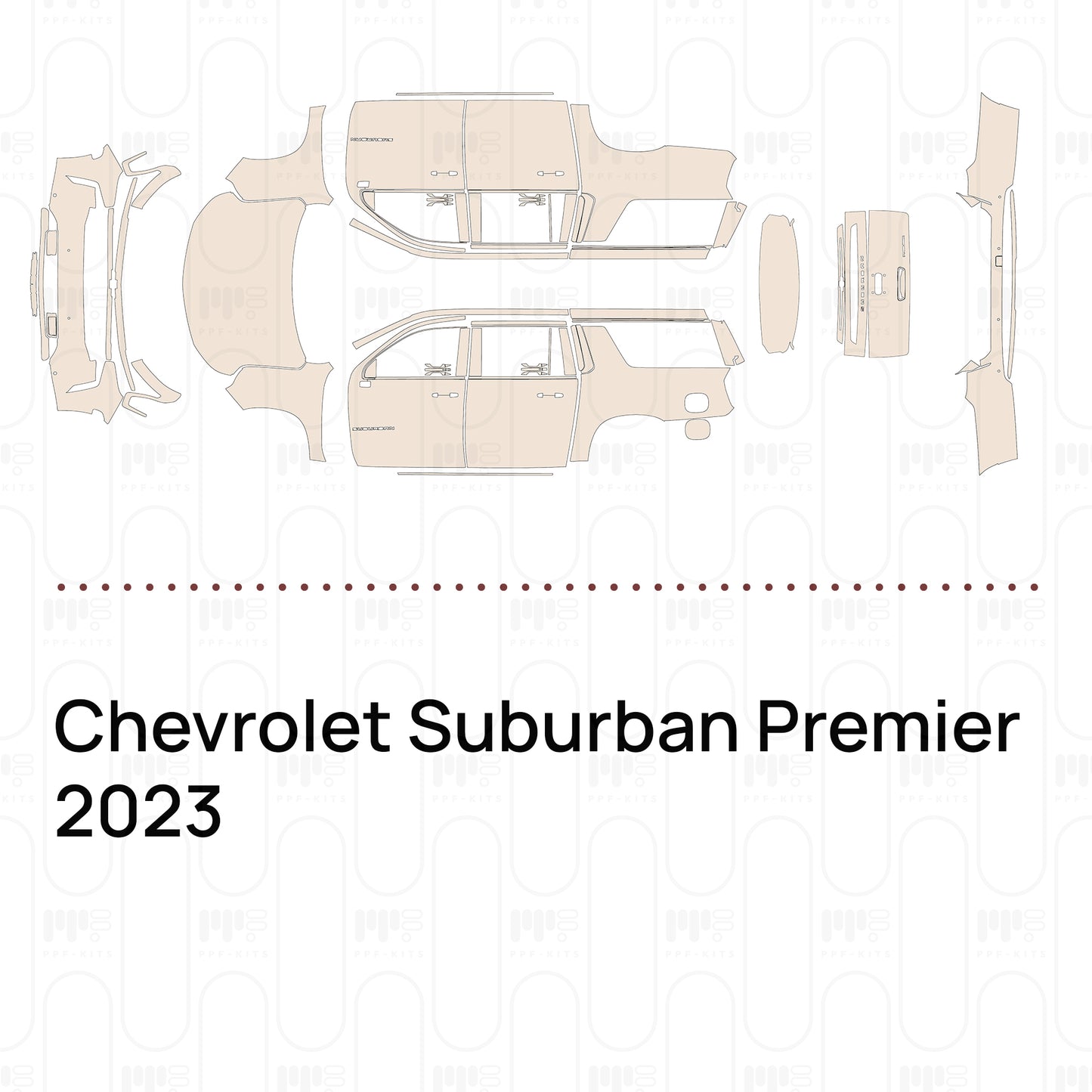Pre-Cut PPF Chevrolet Suburban Premier 2023