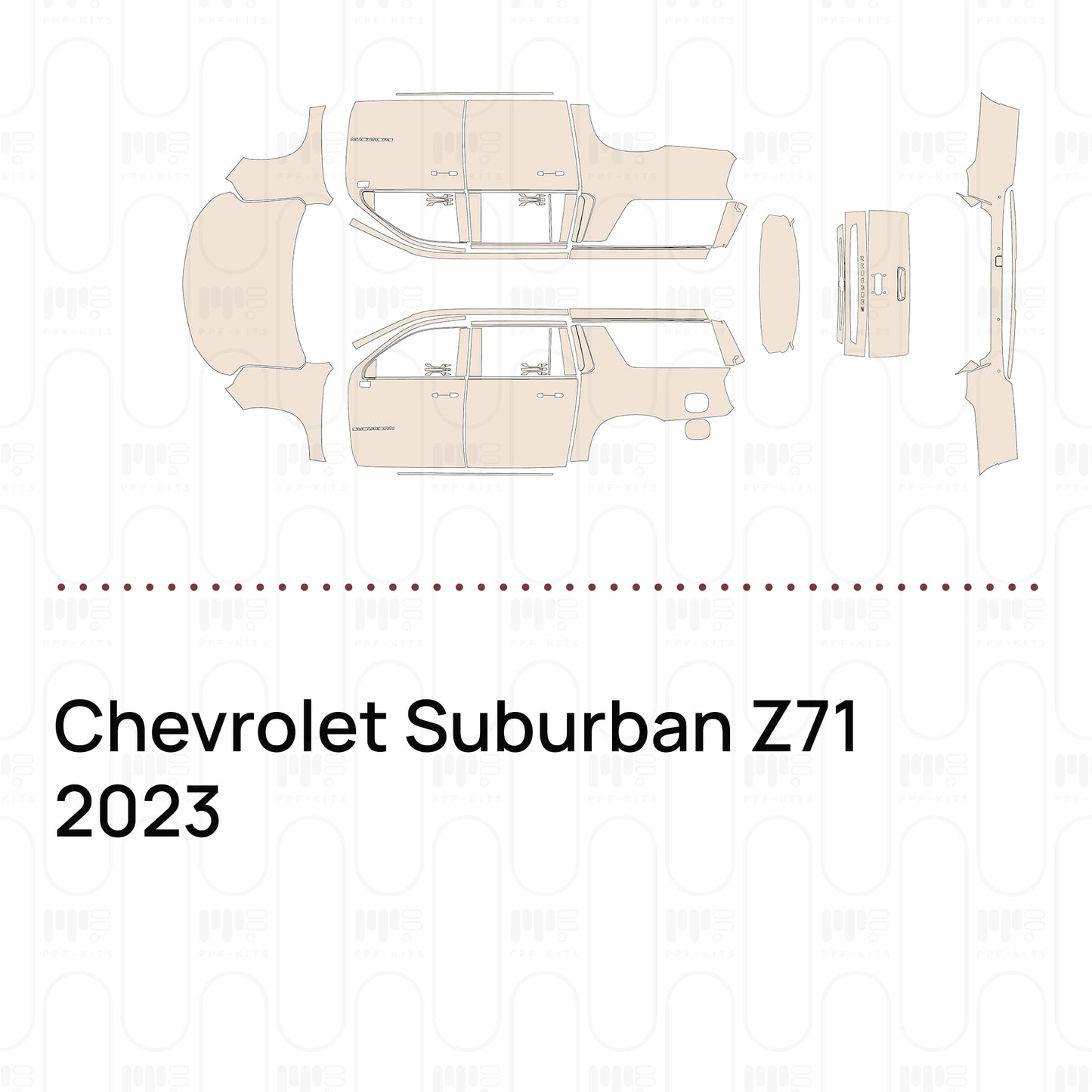 Pre-Cut PPF Chevrolet Suburban Z71 2023