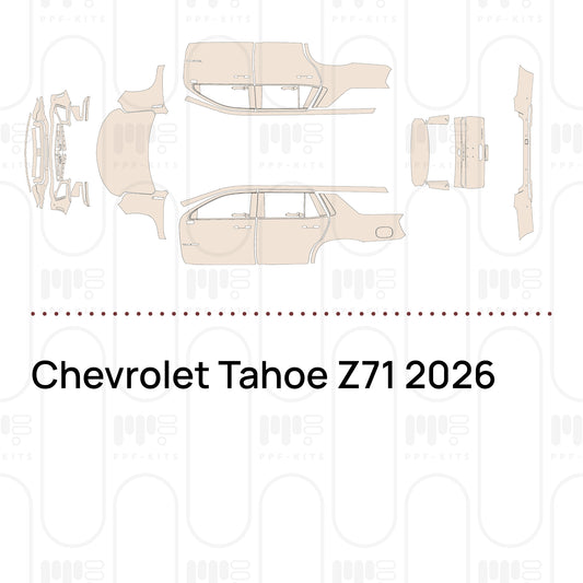 Chevrolet Tahoe Z71 2026 – Pellicola protettiva PPF pretagliata