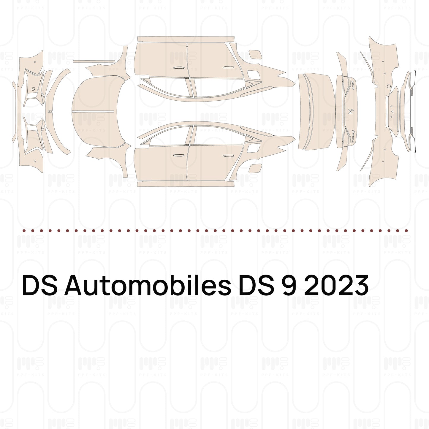 Pre-Cut PPF DS Automobiles DS 9 2023