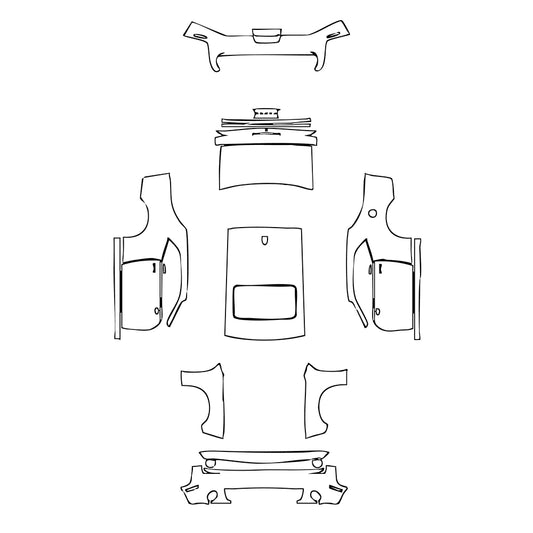 Pre-Cut PPF Dodge Challenger Standard body GT 2019 - PPF-Kits