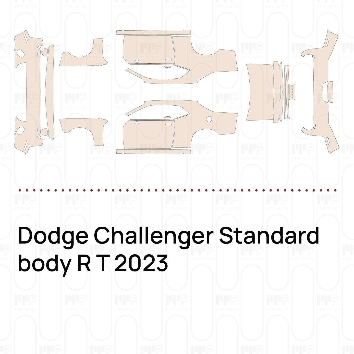 Pre-Cut PPF Dodge Challenger Standard body R T 2023