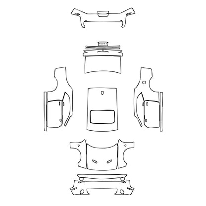 Pre-Cut PPF Dodge Challenger Standard body R T SCAT PACK 2018 - PPF-Kits