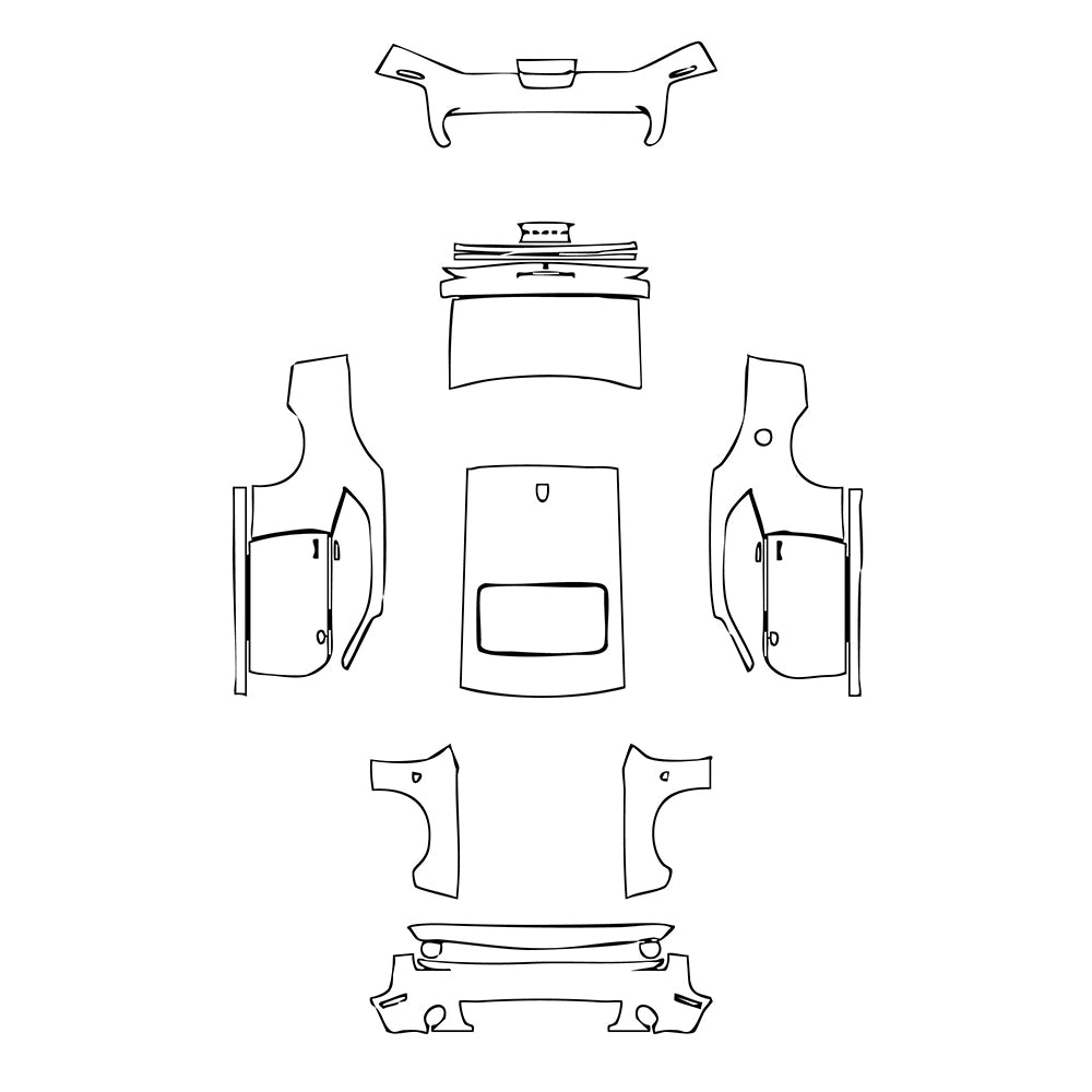 Pre-Cut PPF Dodge Challenger Standard body R T SCAT PACK 2021 - PPF-Kits