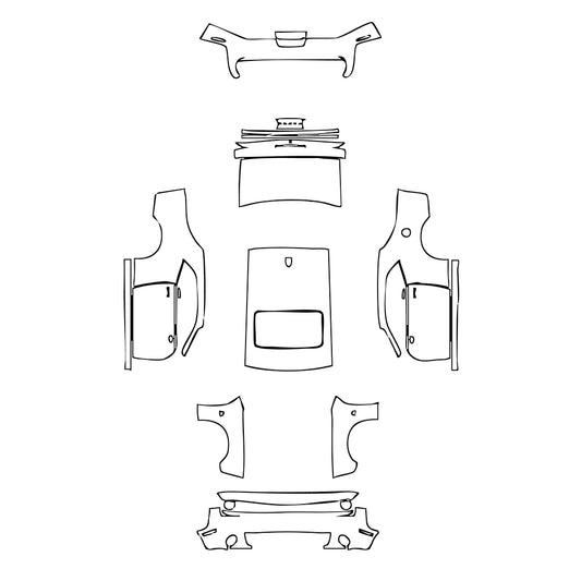 Pre-Cut PPF Dodge Challenger Standard body R T SCAT PACK 2021 - PPF-Kits