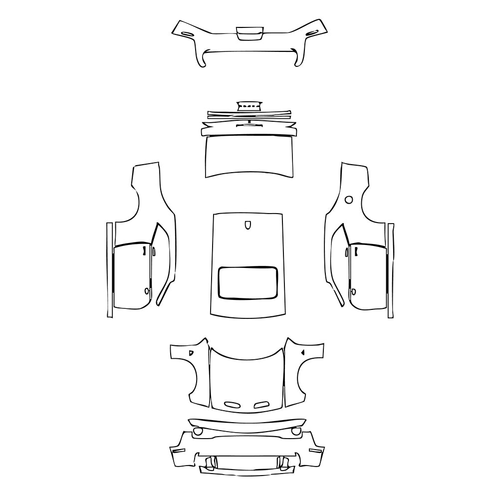 Pre-Cut PPF Dodge Challenger Standard body SRT HELLCAT 2019 - PPF-Kits