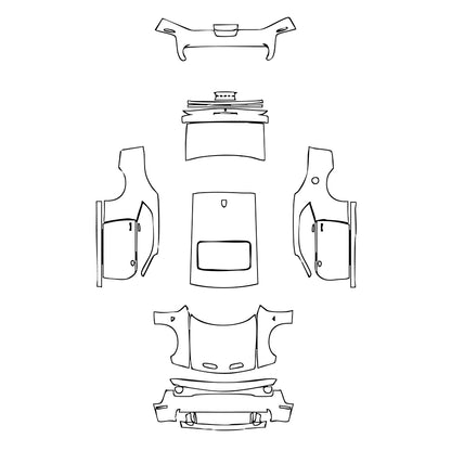Pre-Cut PPF Dodge Challenger Standard body SRT HELLCAT 2019 - PPF-Kits