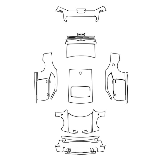 Pre-Cut PPF Dodge Challenger Standard body SRT HELLCAT 2021 - PPF-Kits
