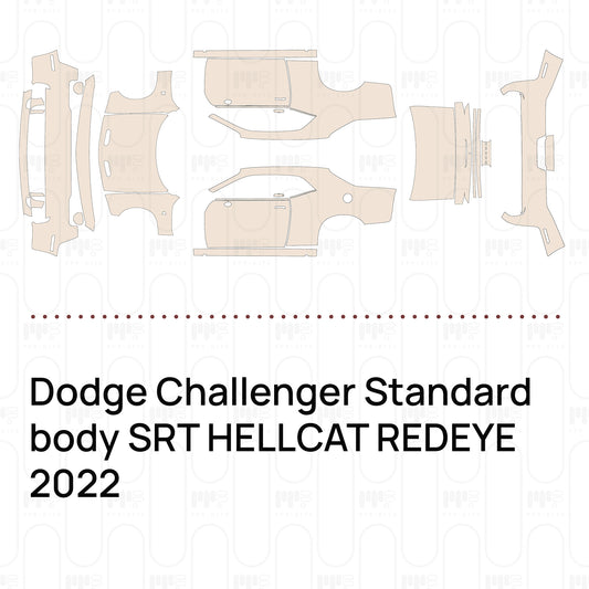 Pre-Cut PPF Dodge Challenger Standard body SRT HELLCAT REDEYE 2022