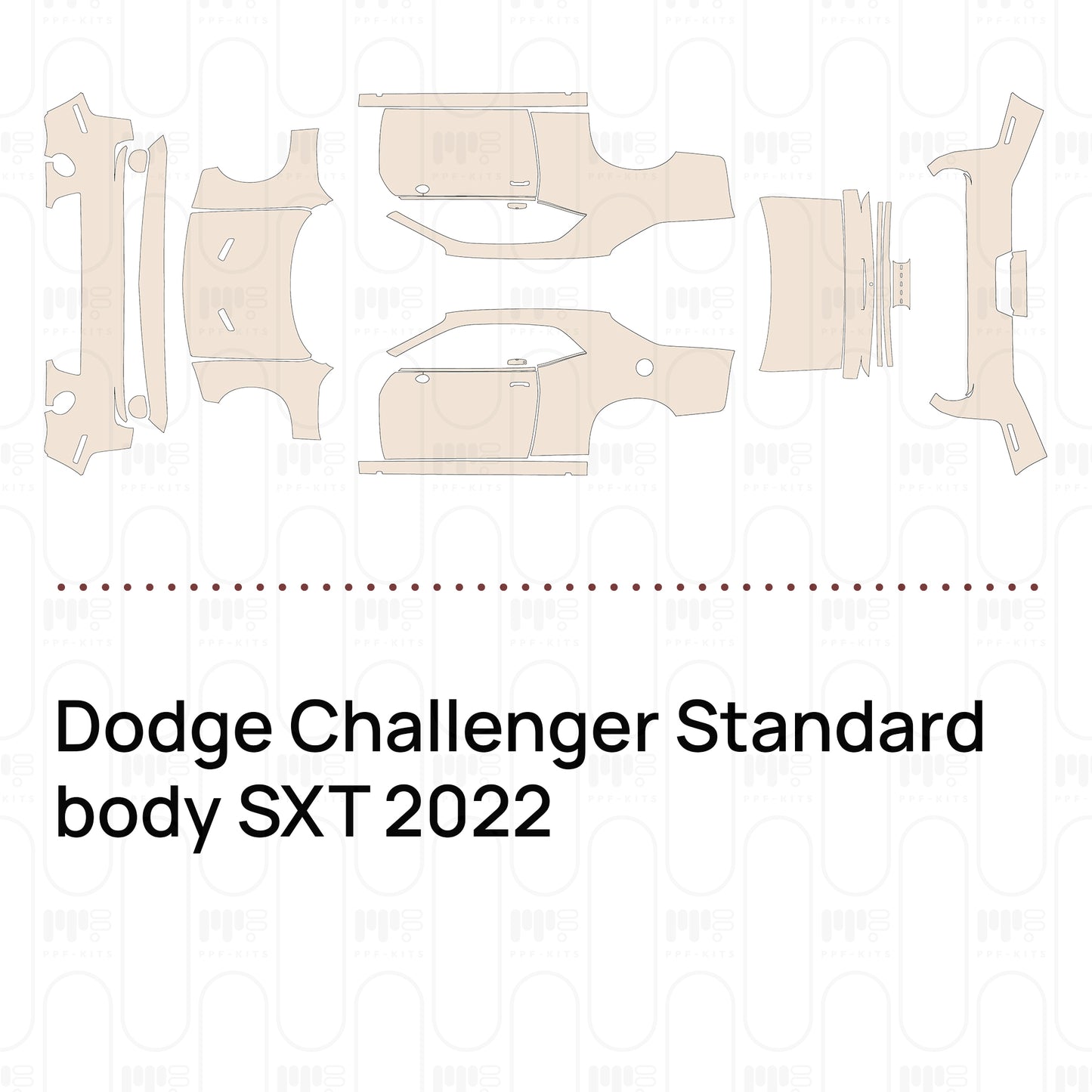 Pre-Cut PPF Dodge Challenger Standard body SXT 2022