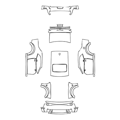 Pre-Cut PPF Dodge Challenger Widebody R T SCAT PACK 2019 - PPF-Kits