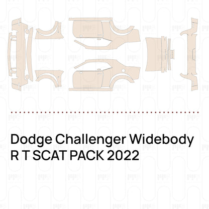 Pre-Cut PPF Dodge Challenger Widebody R T SCAT PACK 2022