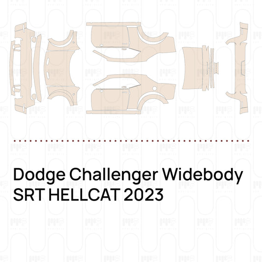 Pre-Cut PPF Dodge Challenger Widebody SRT HELLCAT 2023