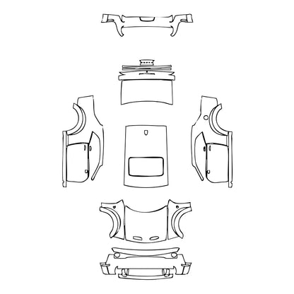Pre-Cut PPF Dodge Challenger Widebody SRT HELLCAT REDEYE 2019 - PPF-Kits