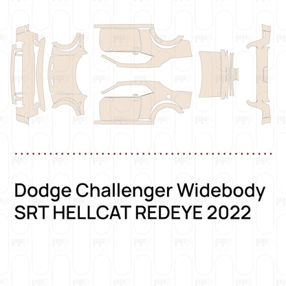 Pre-Cut PPF Dodge Challenger Widebody SRT HELLCAT REDEYE 2022