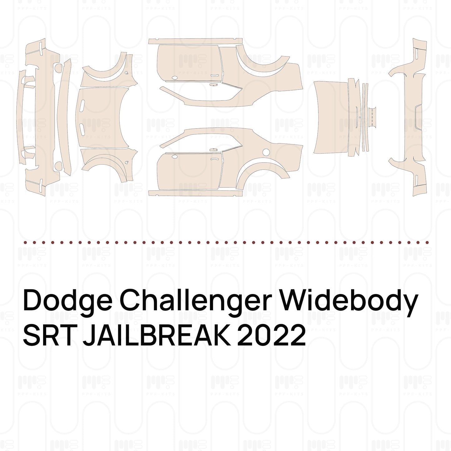 Pre-Cut PPF Dodge Challenger Widebody SRT JAILBREAK 2022