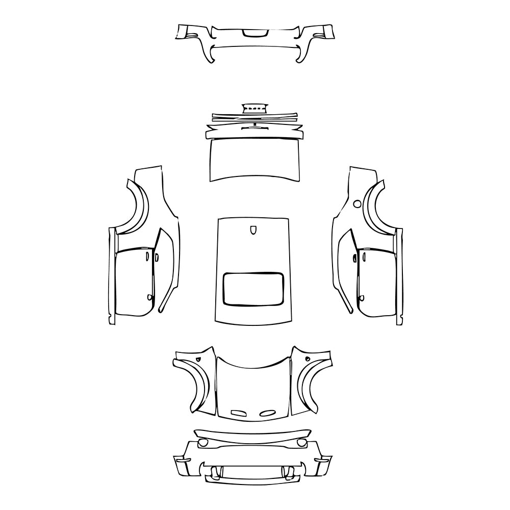 Pre-Cut PPF Dodge Challenger Widebody SRT SUPER STOCK 2021 - PPF-Kits