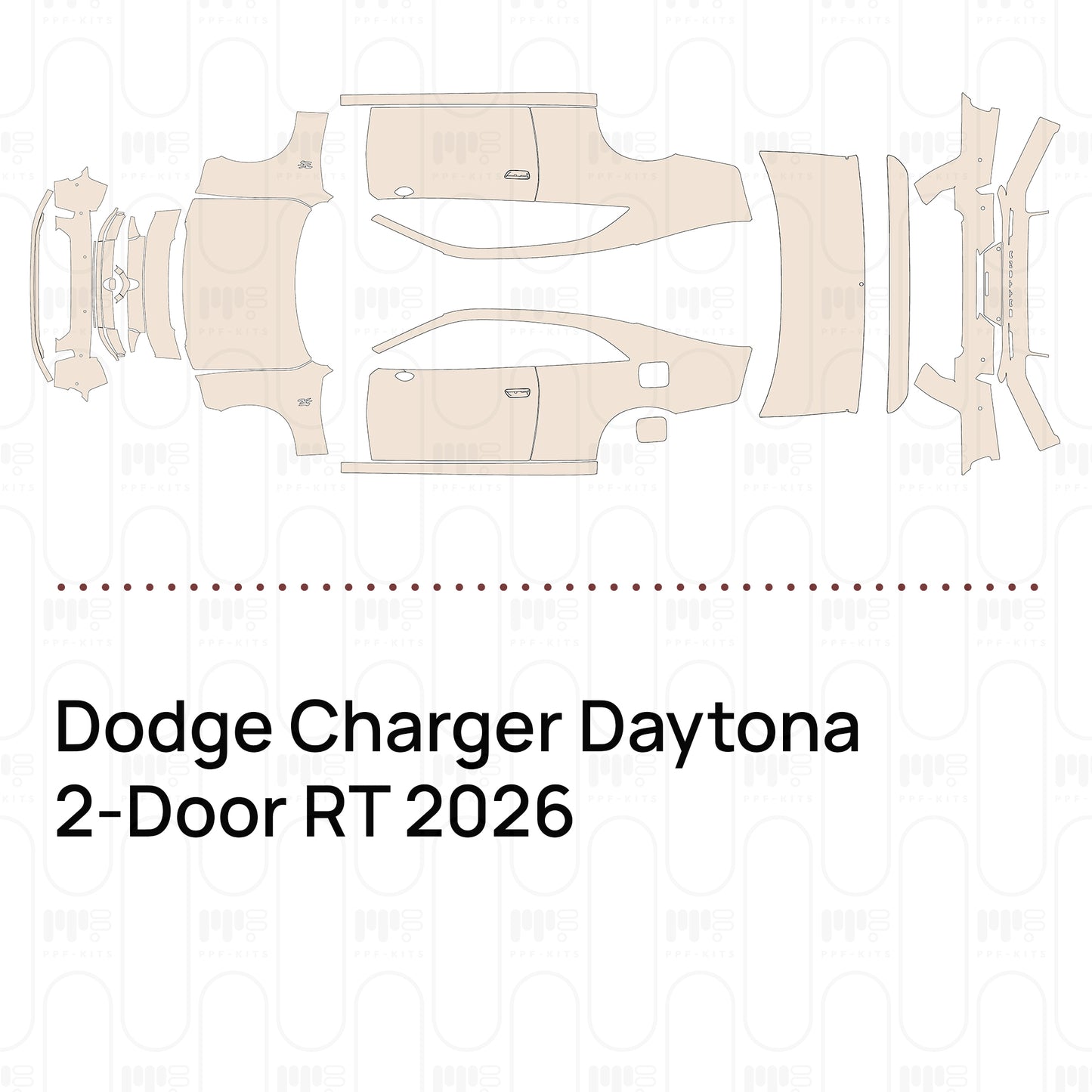 Pre-Cut PPF Dodge Charger Daytona 2-Door RT 2026