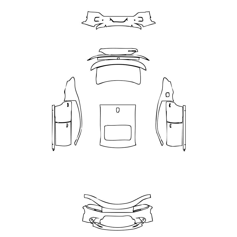 Pre-Cut PPF Dodge Charger Standard body R T 2019 - PPF-Kits