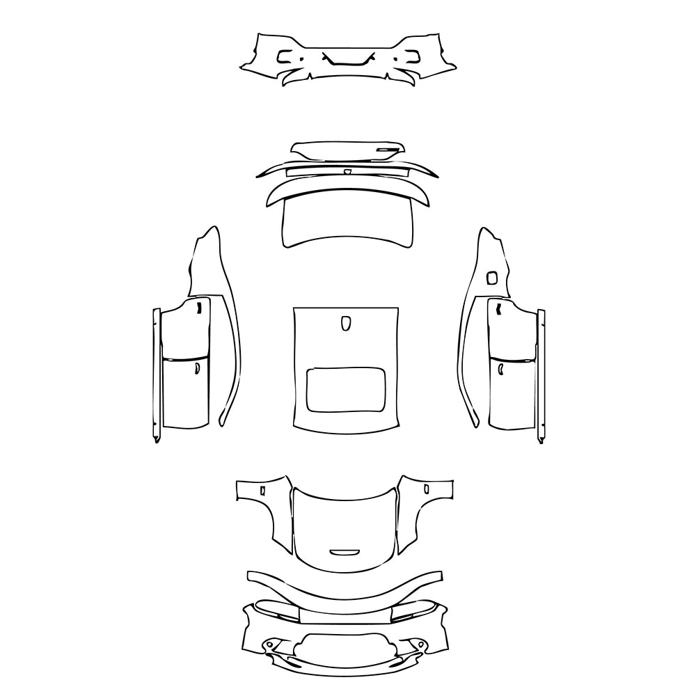 Pre-Cut PPF Dodge Charger Standard body SCAT PACK 2019 - PPF-Kits