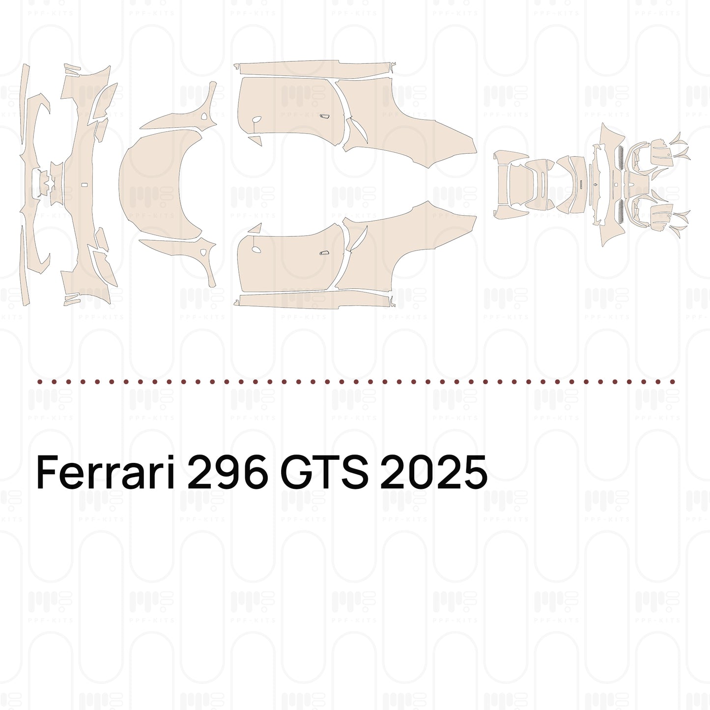 Pre-Cut PPF Ferrari 296 GTS 2025