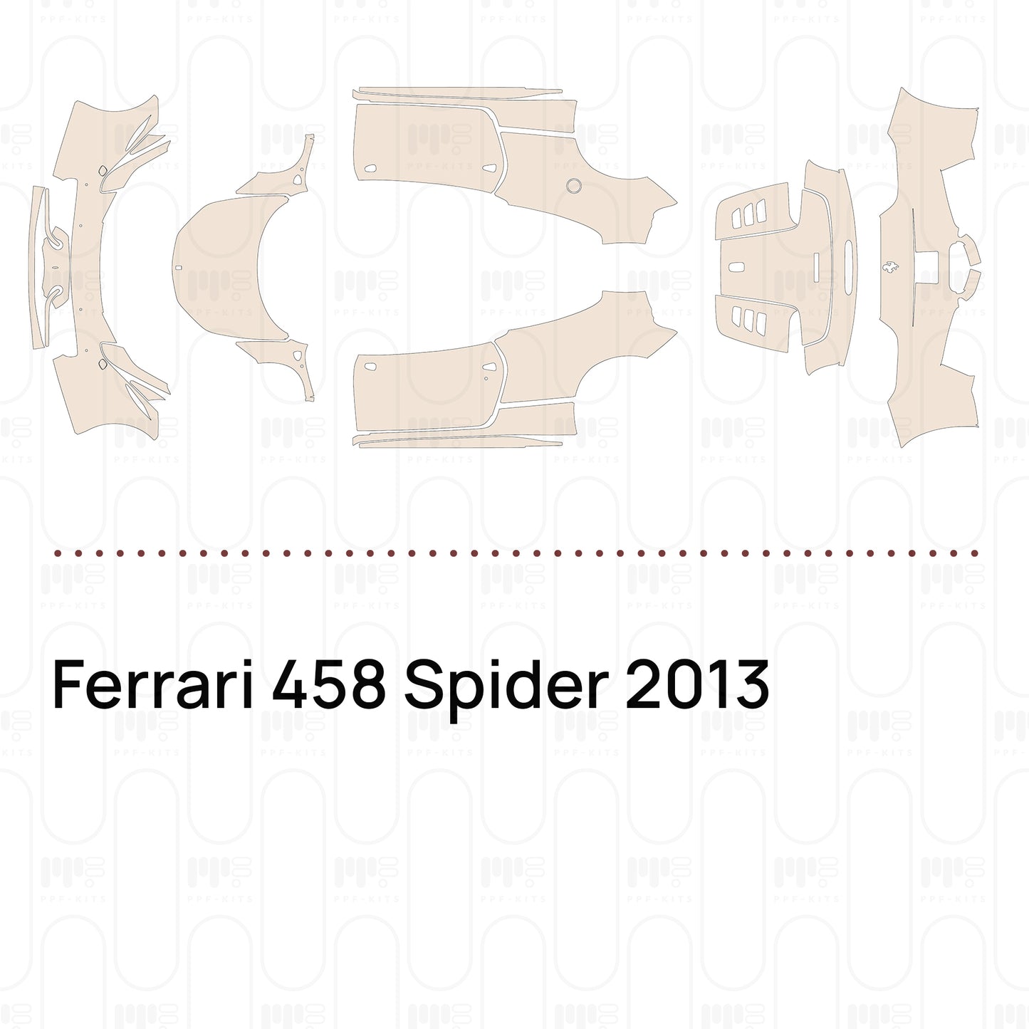 Pre-Cut PPF Ferrari 458 Spider 2013