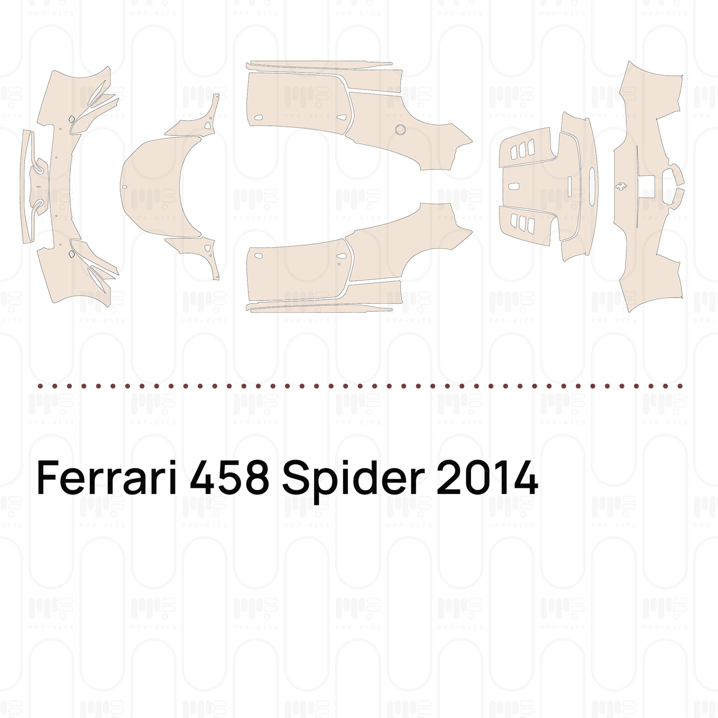 Pre-Cut PPF Ferrari 458 Spider 2014