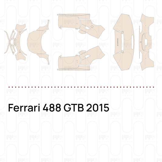 Pre-Cut PPF Ferrari 488 GTB 2015