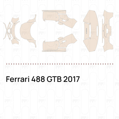 Pre-Cut PPF Ferrari 488 GTB 2017