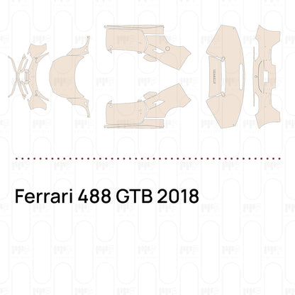 Pre-Cut PPF Ferrari 488 GTB 2018